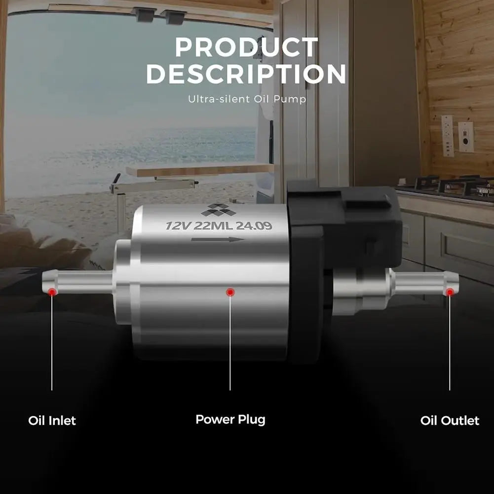 12V 22ml Diesel Fuel Pump for Air Parking Heater – Pulse Pump Diesel Heater Pump Axl
