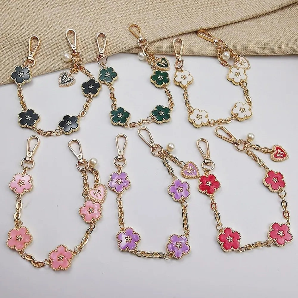 Flower Phone Strap Pendant – Metal Chain Cell Phone Lanyard Phone Strap Pendant Axl
