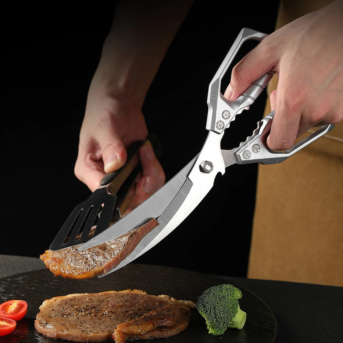 Multifunctional Kitchen Scissors – BBQ & Poultry Shears Kitchen Scissors Axl