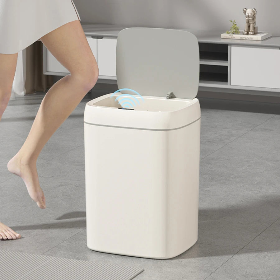 ONEKA Touchless Trash Can – Motion Sensor Auto Lid Bin Touchless Trash Can Axl
