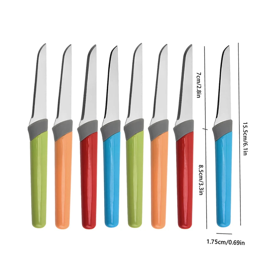 4-Piece Stainless Steel Paring Knife Set – Kitchen Chef Knives Kitchen Knife Set Axl Two sets of eight