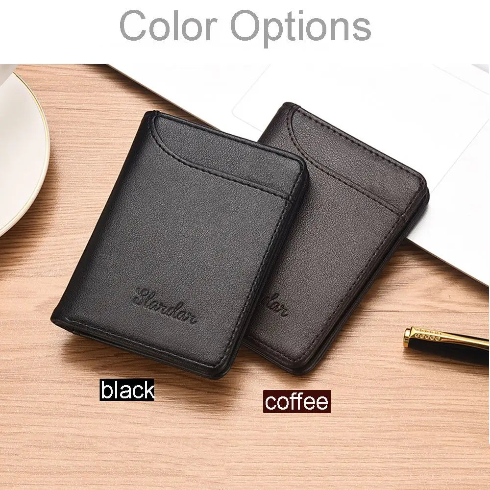Slim PU Leather Credit Card Wallet – Minimalist Mini Purse Card Wallet Axl