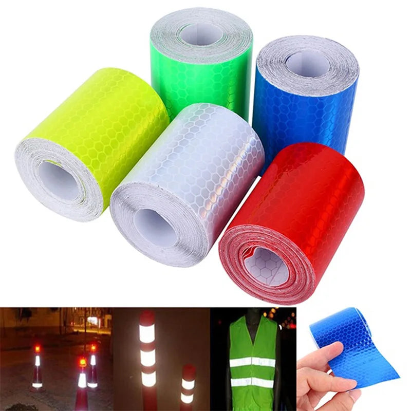 Car Truck Reflective Safety Warning Tape 1m×5cm Self-Adhesive Reflective Safety Tape Axl