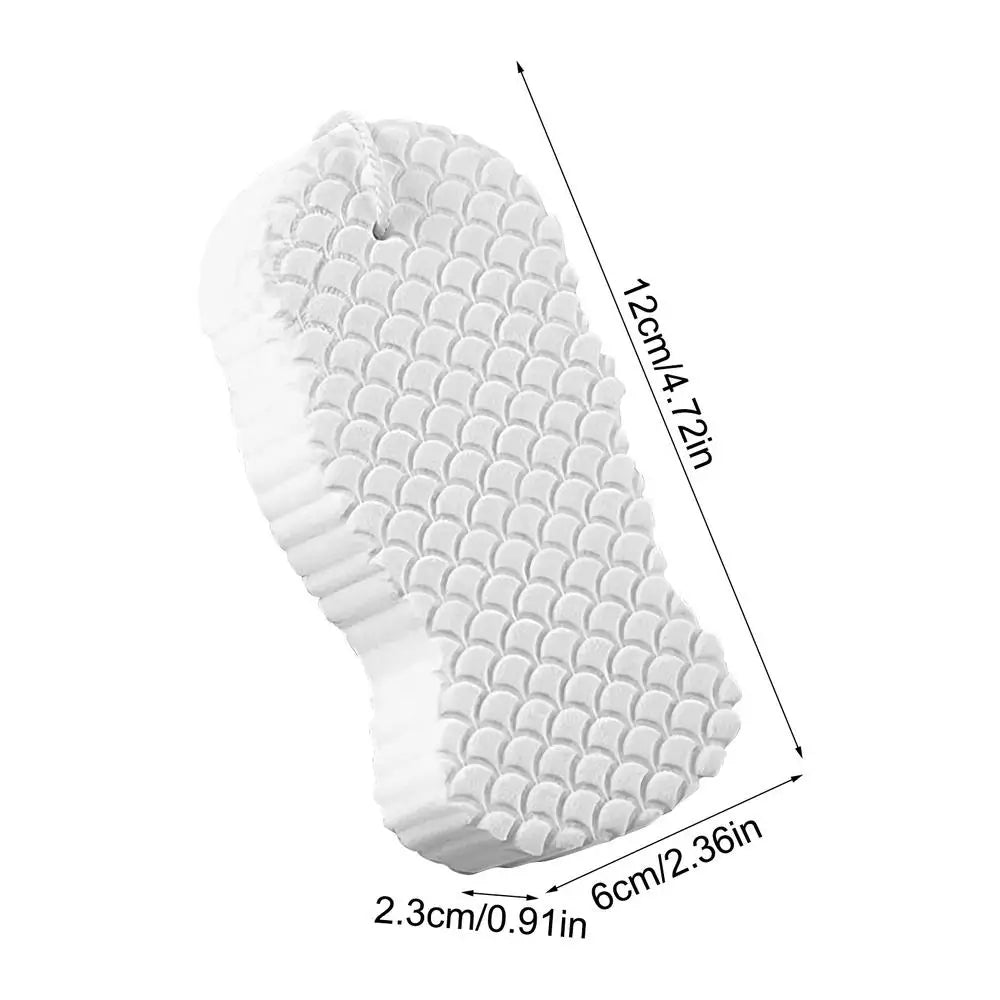 Soft PVA Bath Sponge – Reusable Shower Scrub for All Ages Bath Sponge Scrubber Axl White
