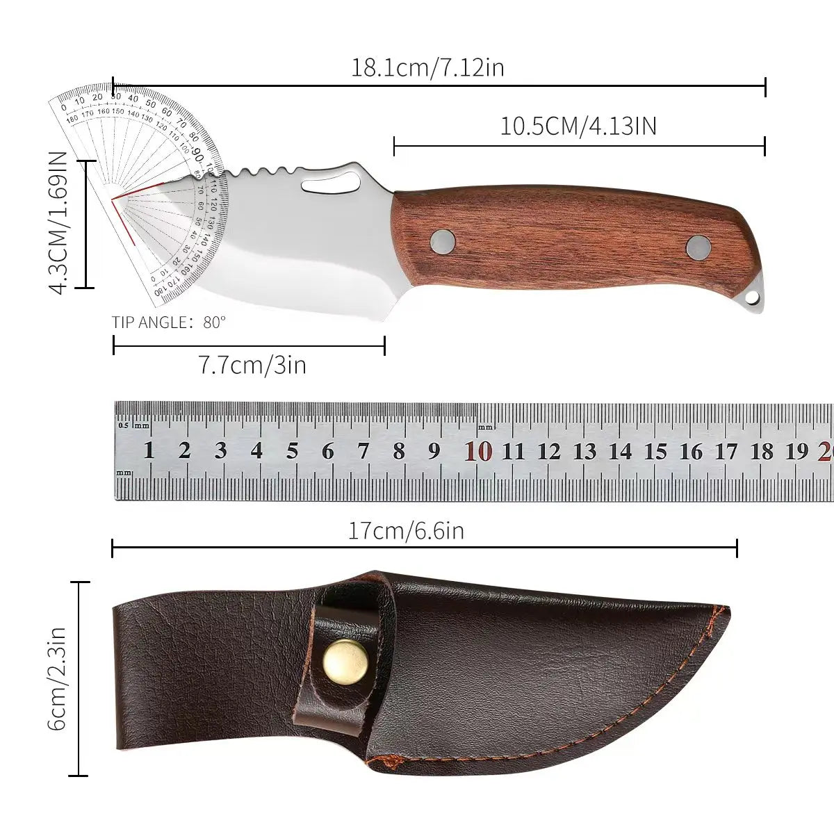 Stainless Steel Boning & Slicing Kitchen Knife – Wood Handle Kitchen Knife Axl