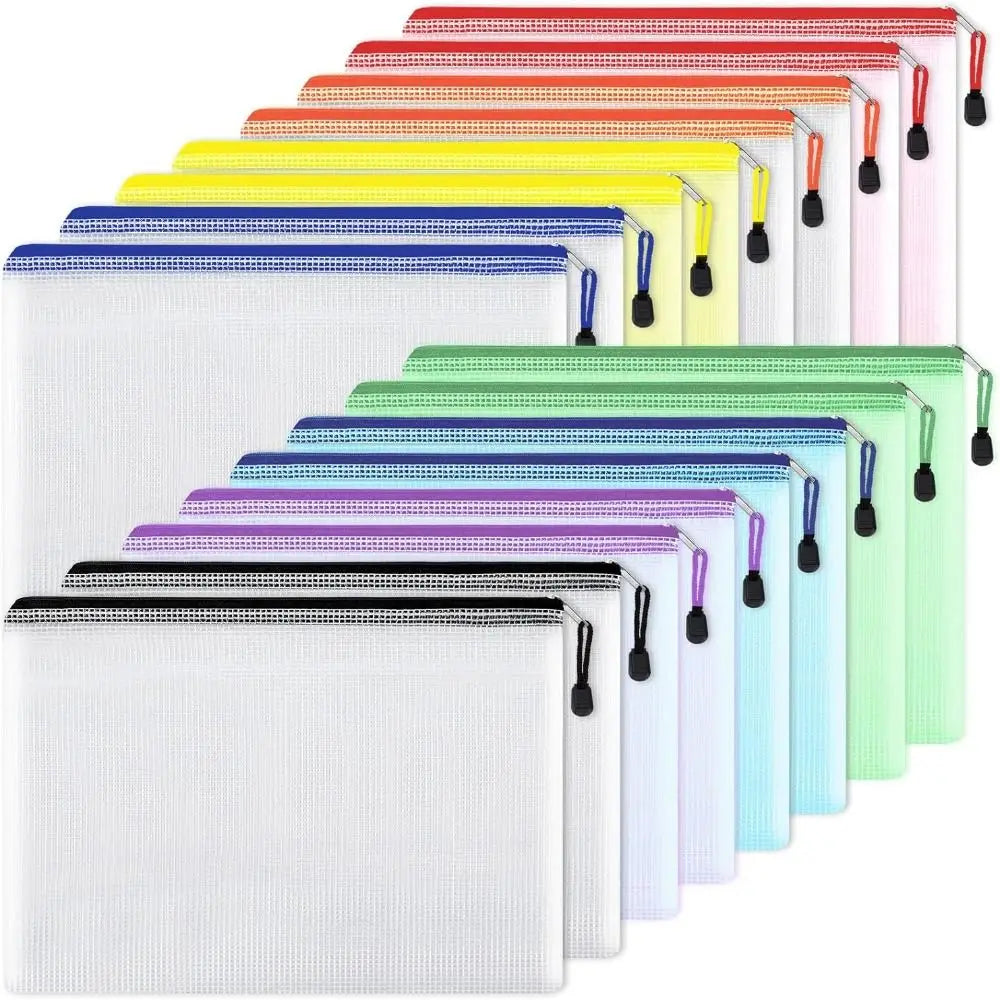 Mesh Zipper Pouches – Waterproof Makeup & Document Organizer Mesh Zipper Pouch Axl