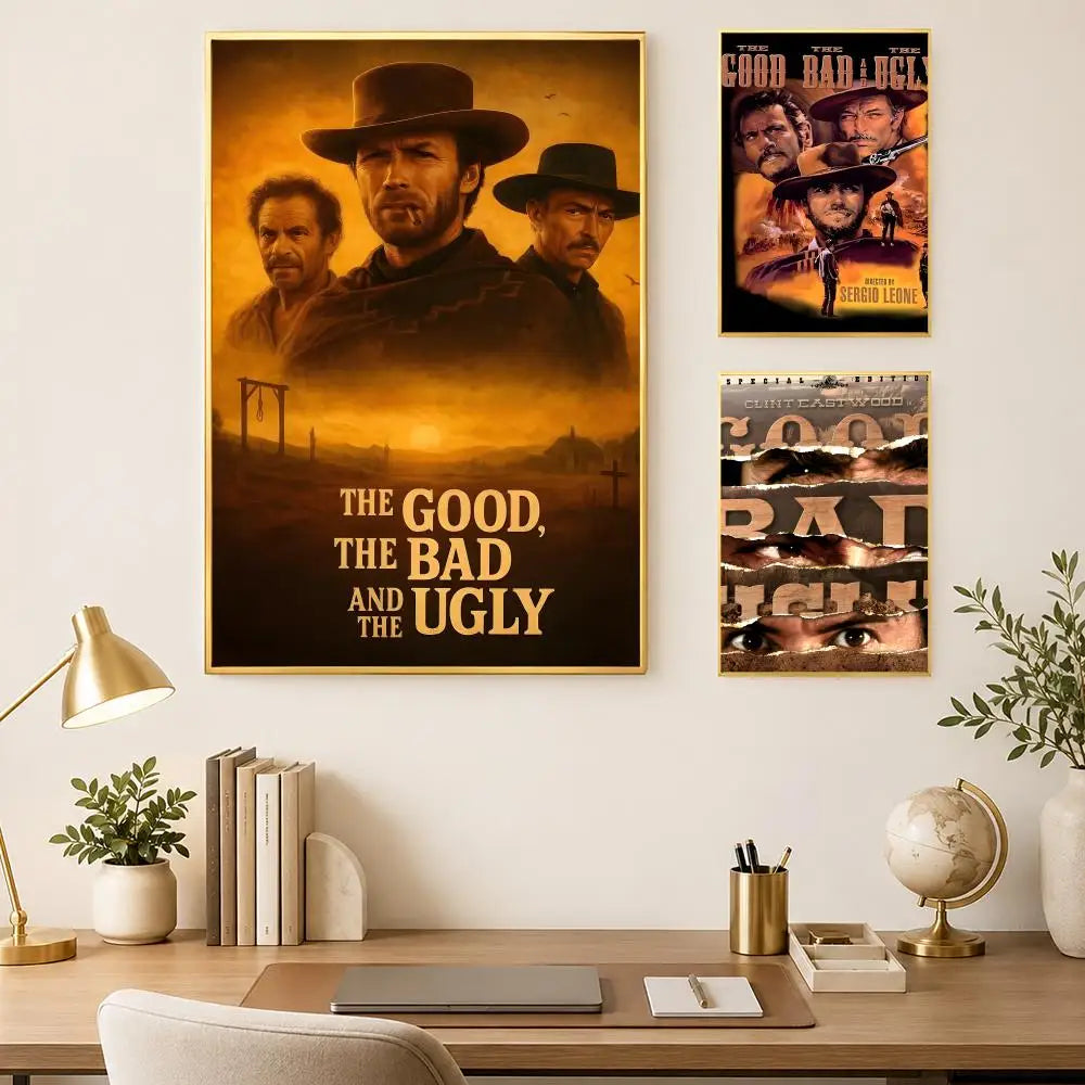 The Good The Bad & The Ugly HD PVC Self-Stick Wall Poster Wall Art Poster Axl
