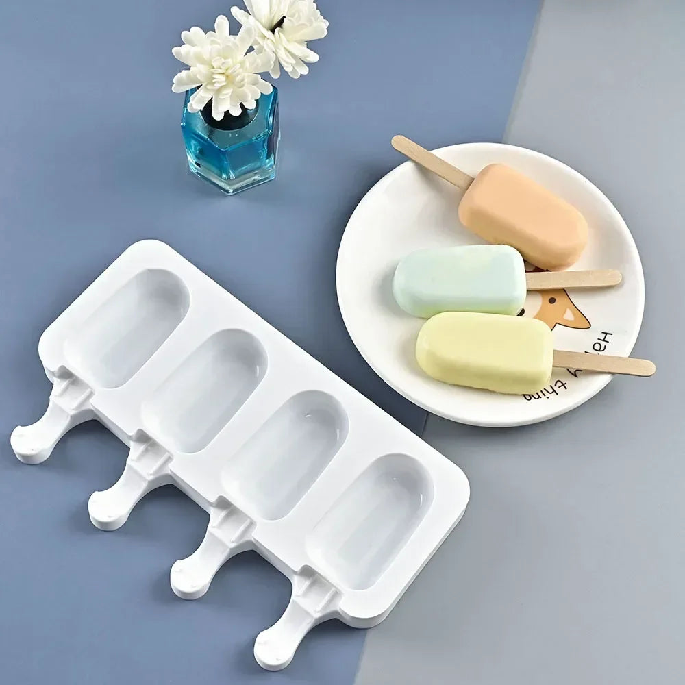 Silicone Popsicle & Ice Cream Mold – DIY Dessert Tray Maker Popsicle Mold Axl 11