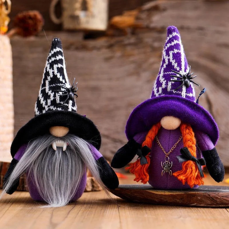 Halloween Spider Vampire Gnome Plush Doll – Festive Décor Holiday Gnome Doll Axl