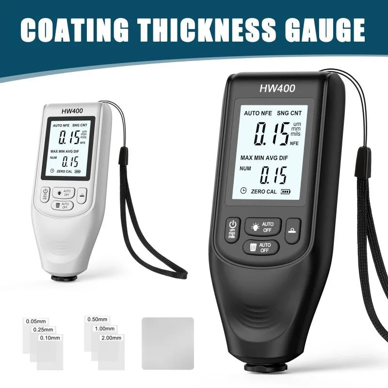 HW400 Car Paint Coating Thickness Tester – Metal Gauge Coating Thickness Tester Axl