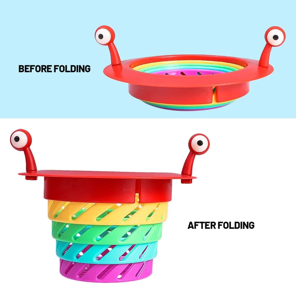 Little Monster Rainbow Sink Strainer – Anti-Clog Drain Filter Sink Drain Strainer Axl