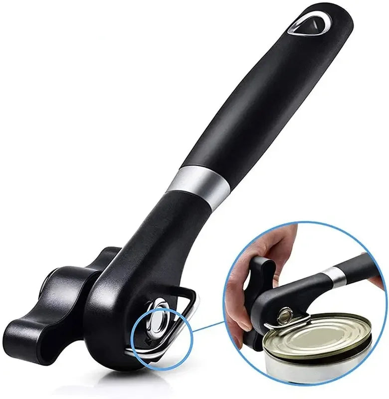 Smooth Edge Can Opener – Safe Cut Stainless Steel Handheld Can Opener Axl