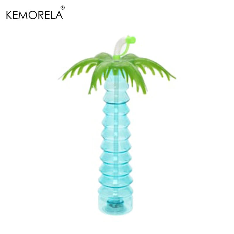 Kids Tropical Water Bottle with Lid & Straw – BPA-Free Kids Water Bottle Axl Blue B 200-300ml