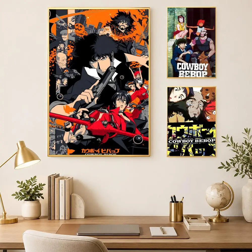 Cowboy Bebop Anime Wall Poster – Self-Stick Waterproof HD Print Anime Wall Poster Axl