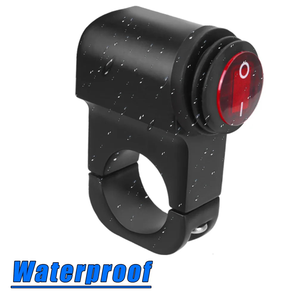 Waterproof 12V Motorcycle Handlebar Headlight On/Off Switch Motorcycle Handlebar Switch Axl