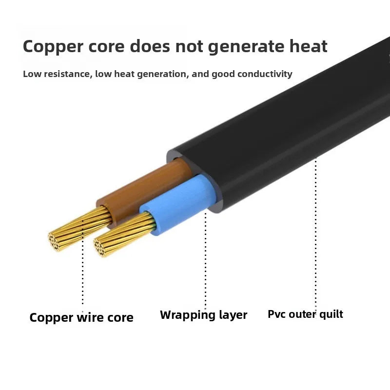 EU to IEC320 C7 Power Adapter Cable – 30cm Short Cord 250V Power Adapter Cable Axl