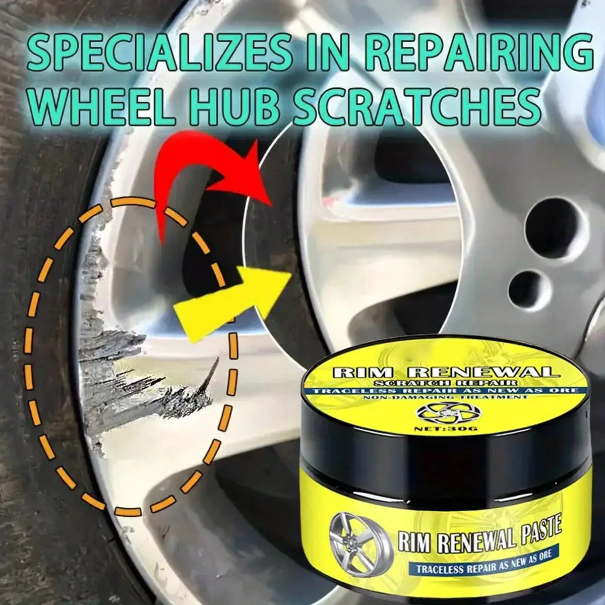 Wheel Rim Polishing Paste – Aluminium Rim Restorer & Gloss Wheel Polishing Paste Axl
