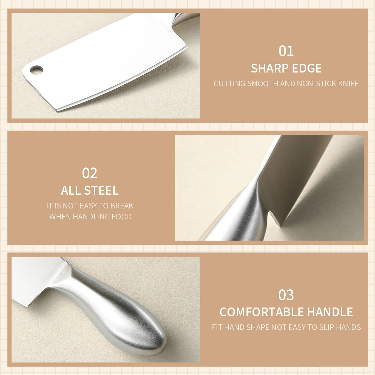 Stainless Steel Cheese Knife Set – Butter Knife, Pizza Cutter & Fork Cheese Knife Set Axl
