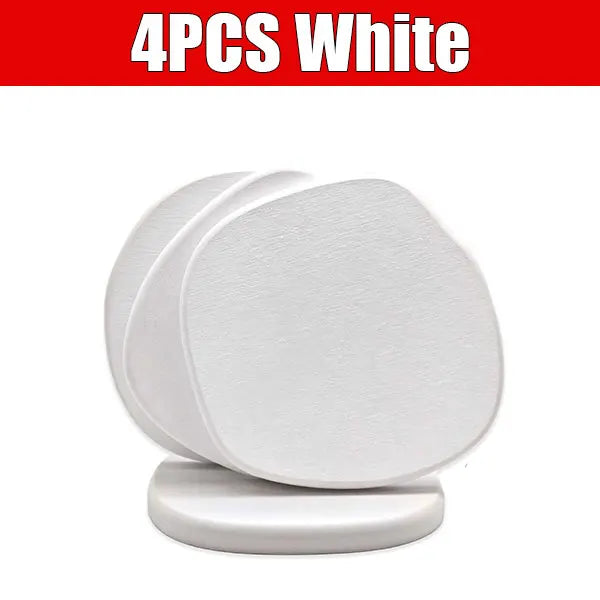 Diatomaceous Earth Coasters Set – Quick-Dry & Heat-Resistant Diatomite Coaster Set Axl 4PCS White