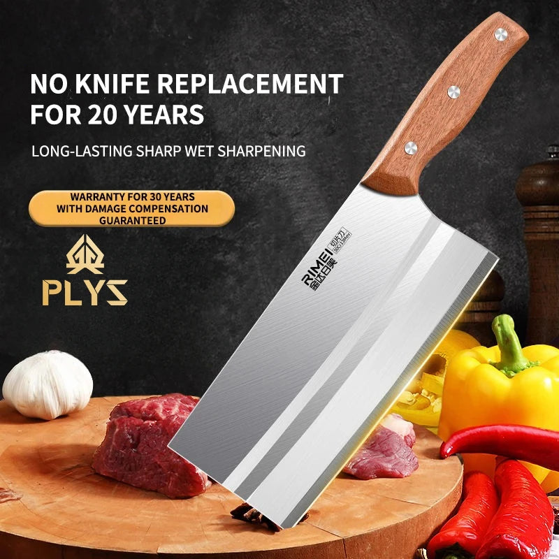 PLYS Stainless Steel Chef's Knife – Sharp Kitchen Cutting Tool Kitchen Chef's Knife Axl