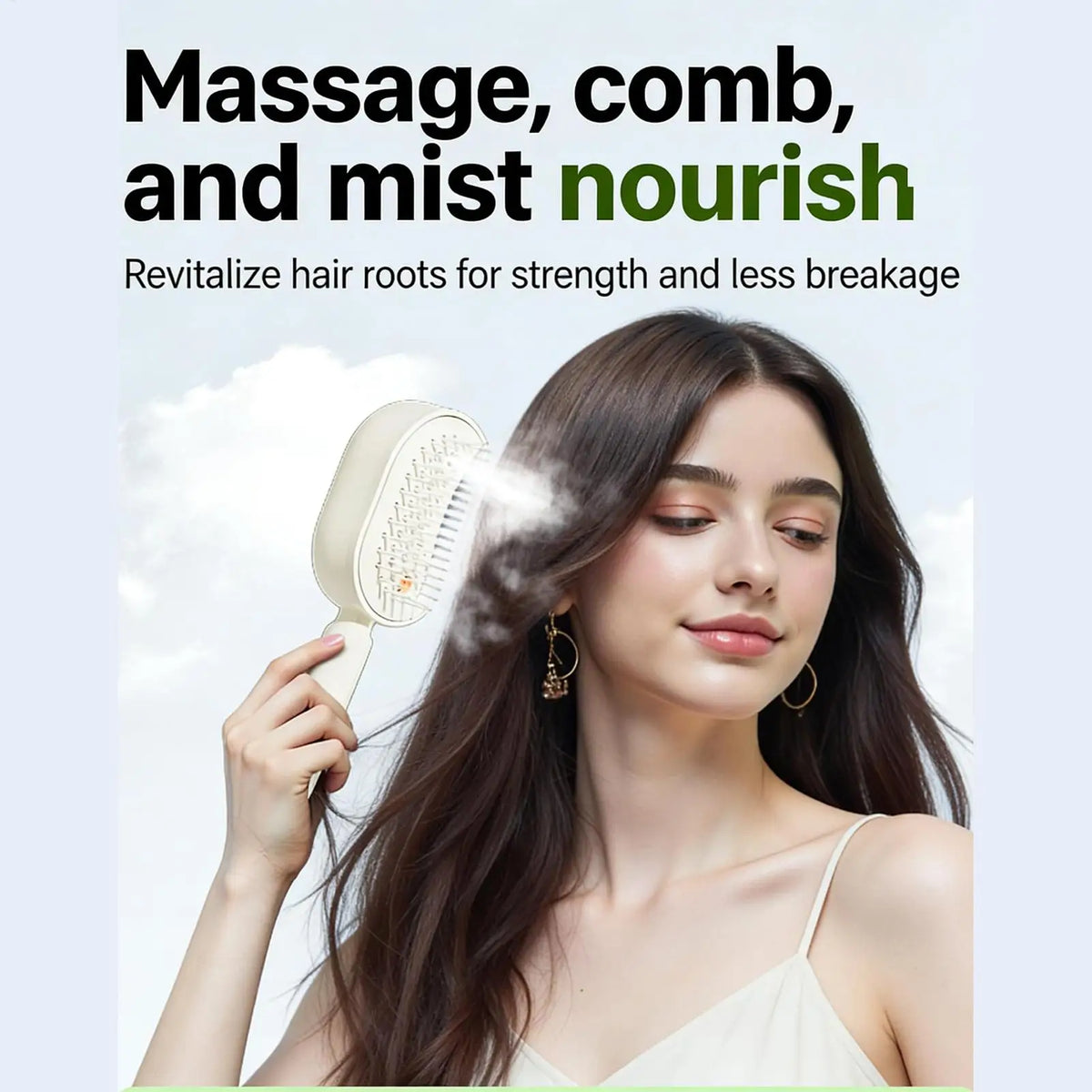 Rechargeable Steam Hair Brush – Detangling & Smoothing Comb Steam Hair Brush Axl