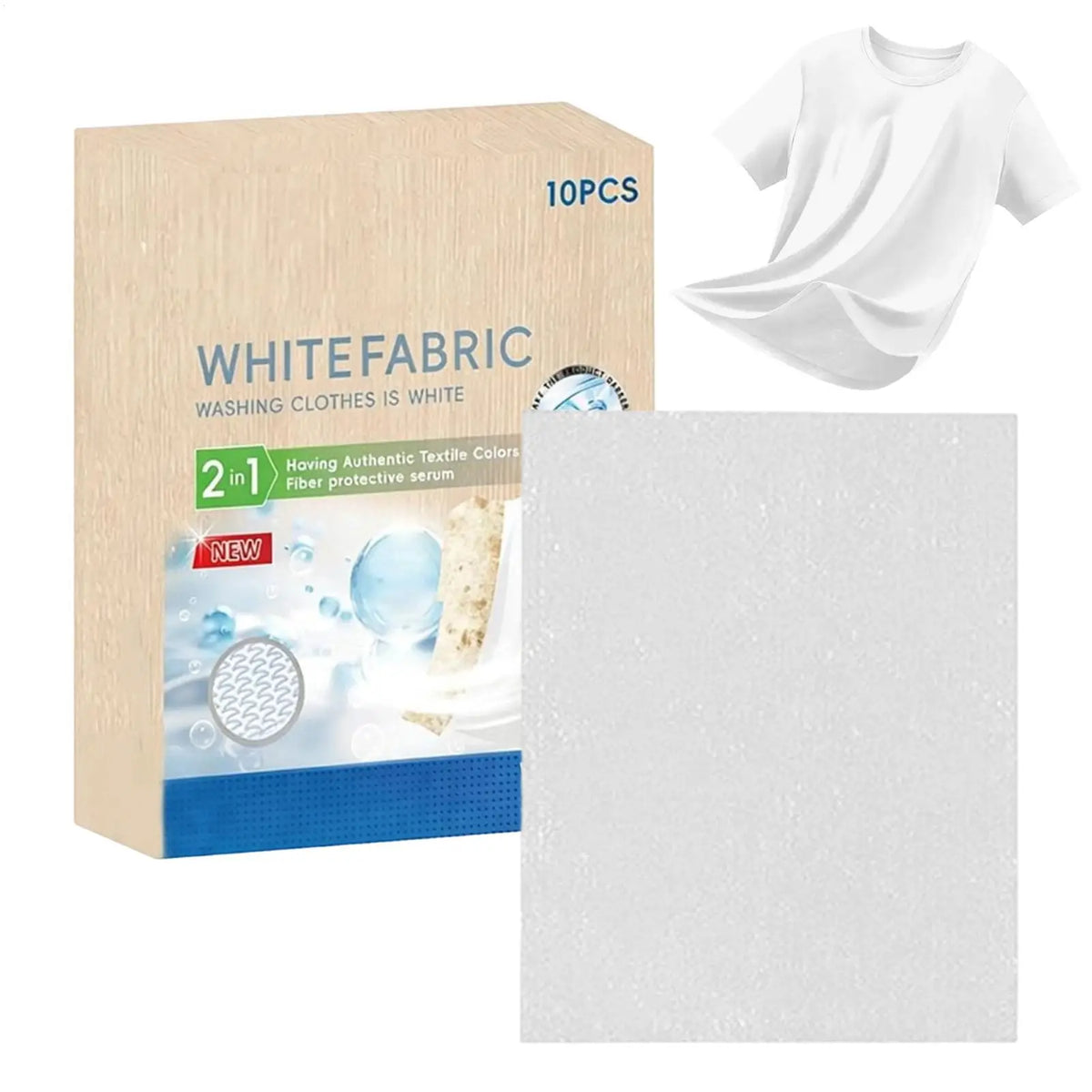 White Fabric Dye Sheets 10-Pack – Laundry Whitener for Clothes Fabric Dye Sheets Axl