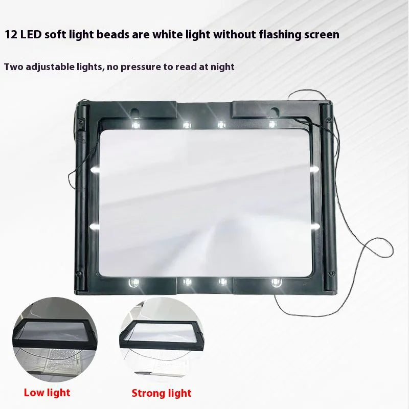Hands-Free LED Magnifying Glass – Desktop & Neck Mount, 3X LED Hands-Free Magnifier Axl