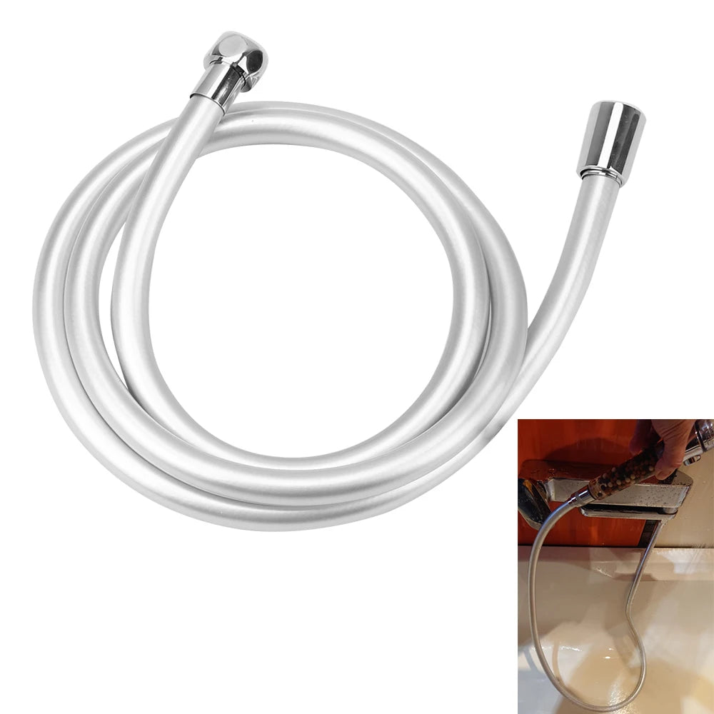 Flexible PVC Shower Hose – Anti-Tangle, 1.2m 1.5m 2m Universal Shower Hose Axl 1.2m