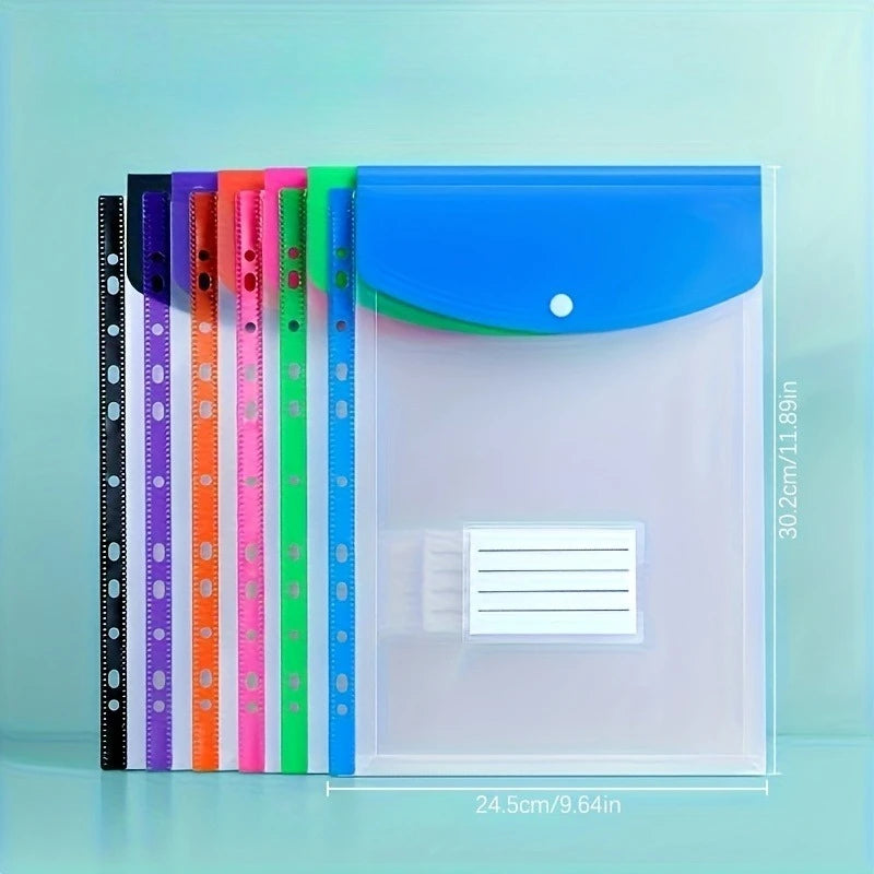 A4 Expanding File Folders 11-Ring Binder Pockets | 6 & 12 Pack Expanding File Folders Axl