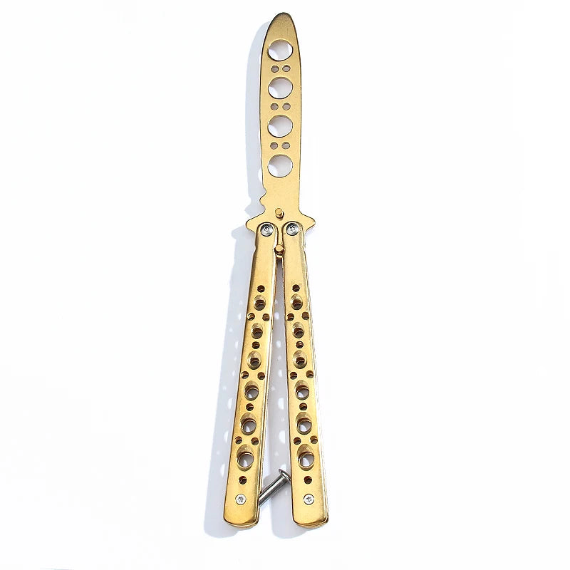 Butterfly Knife Trainer – Stainless Steel Safe Practice Tool Practice Knife Trainer Axl D China Mainland