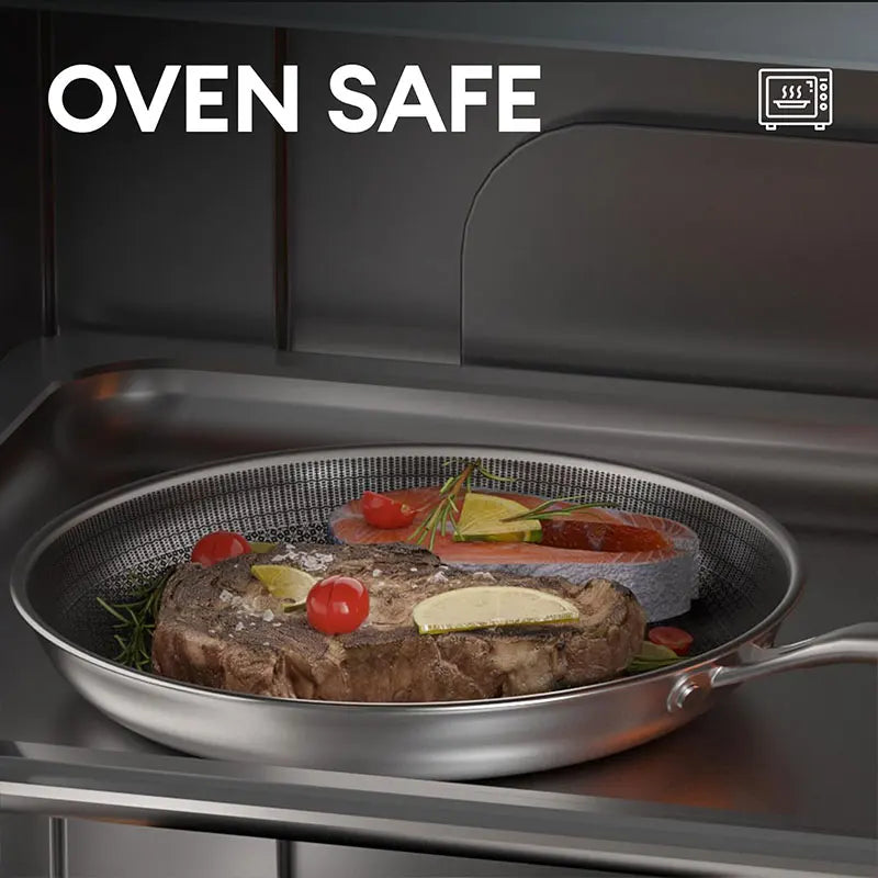 Stainless Steel Nonstick Frying Pan 24/28/30cm | PFAS-Free Nonstick Frying Pan Axl