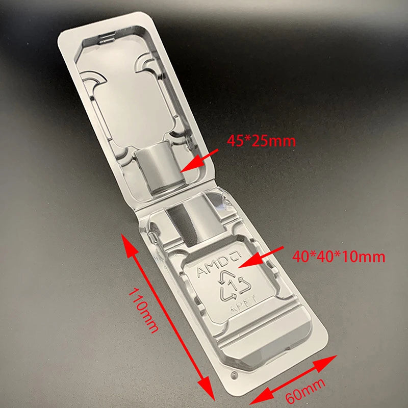 10-Pack CPU Clamshell Tray Case for AMD AM2 AM3 FM1 FM2 CPU Tray Case Axl For AMD
