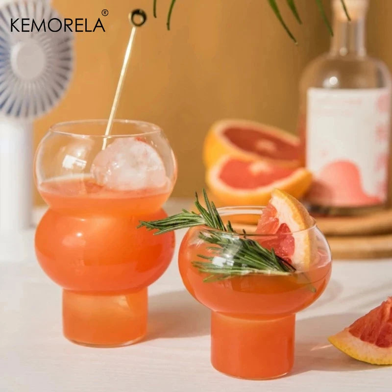 KEMORELA Nordic Ball Glass Cup – Cocktail, Dessert & Coffee Mug Cocktail Glass Axl