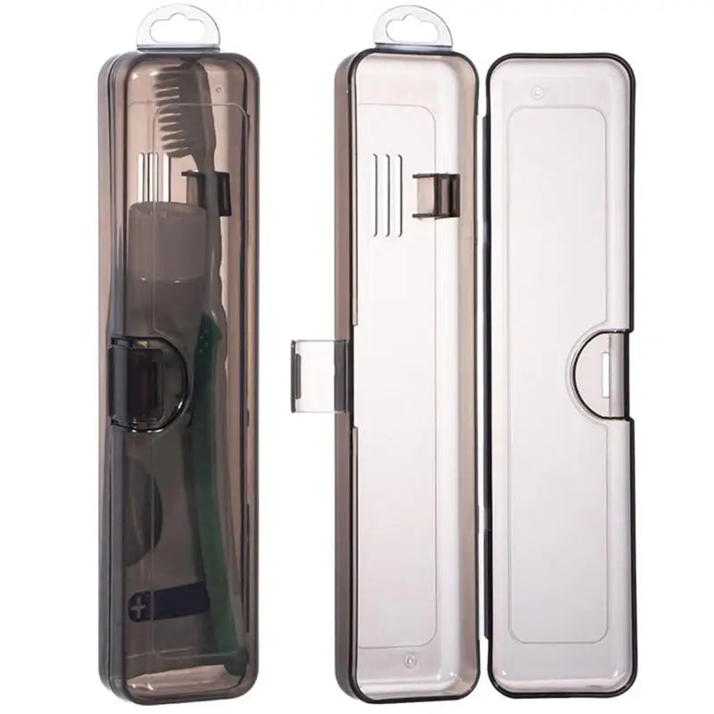 Travel Toothbrush Case – Transparent Portable Storage Box Toothbrush Travel Case Axl
