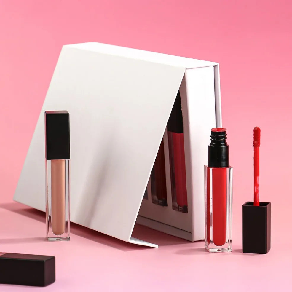 Vegan Matte Lip Gloss Kit – 5-Pc Private Label Lipstick Set Matte Lip Gloss Kit Axl