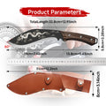 Hand Forged Dragon Pattern Meat Cleaver – Stainless Steel Knife Meat Cleaver Axl 1pc