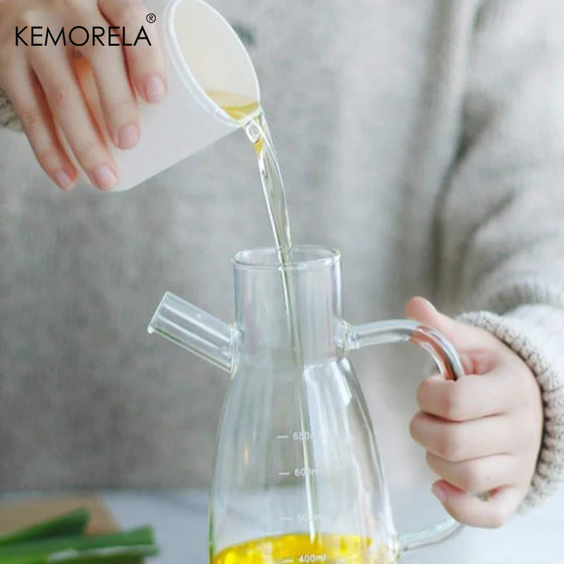 KEMORELA Glass Olive Oil Bottle – Leak-Proof Dispenser Oil Bottle Dispenser Axl