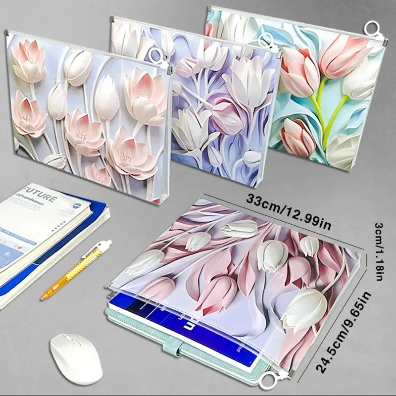 4-Pack A4 Expanding File Folder Organizer – School, Office & Travel Expanding File Folder Axl
