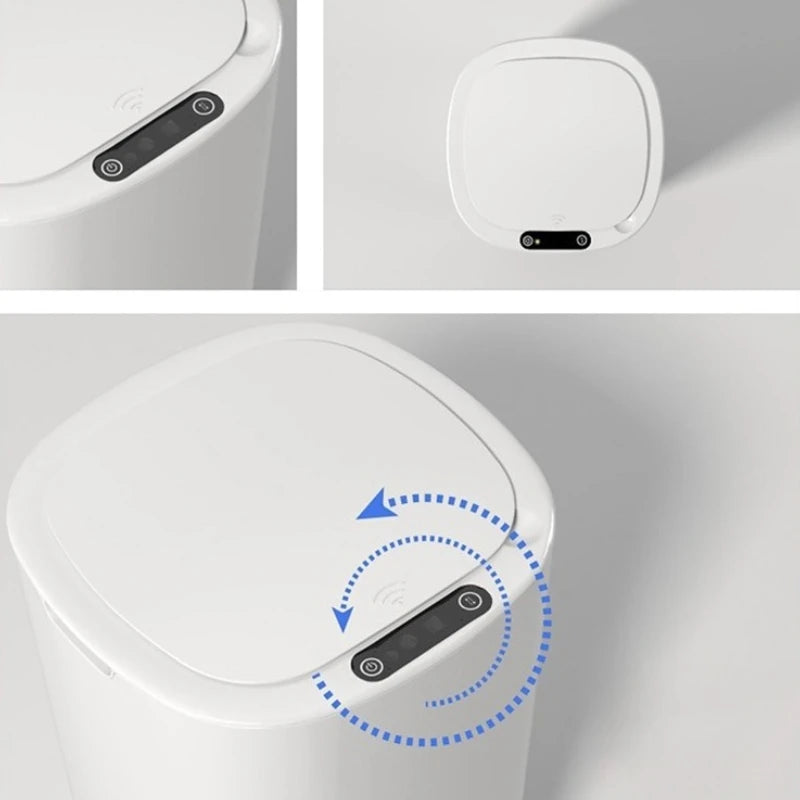 Smart Sensor Trash Can 15L – Auto-Open Odor-Control Waste Bin Sensor Trash Can Axl