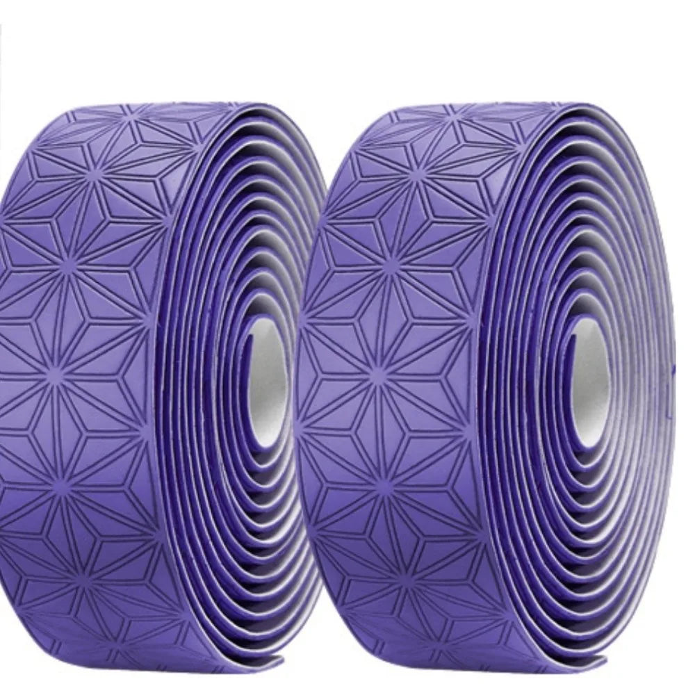 Road Bike Handlebar Tape – EVA Anti-Slip Two-Color Gradient Bike Handlebar Tape Axl Purple