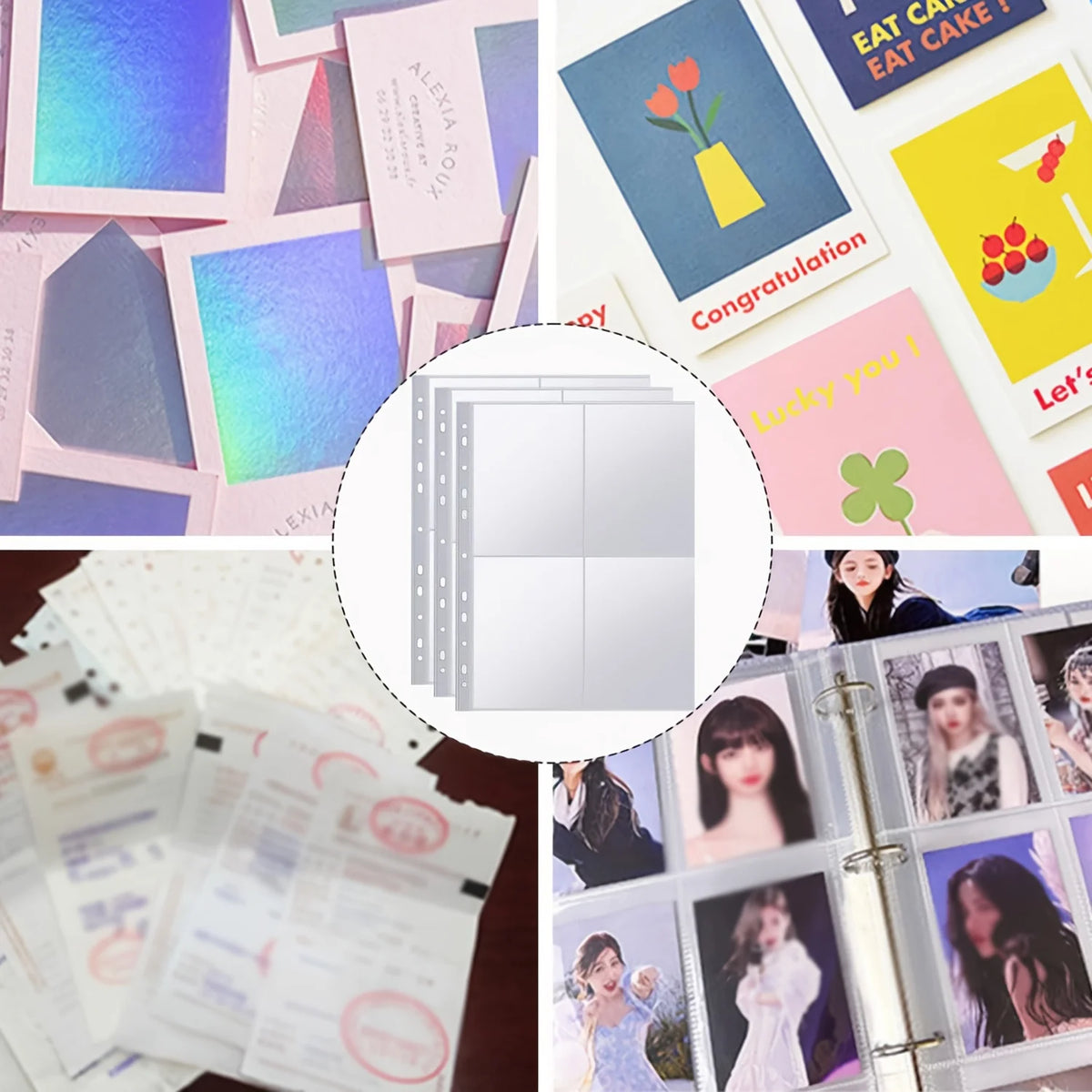 40-Pack A4 Photo Sleeves – 320 Pockets for A4 Ring Binders Binder Photo Sleeves Axl