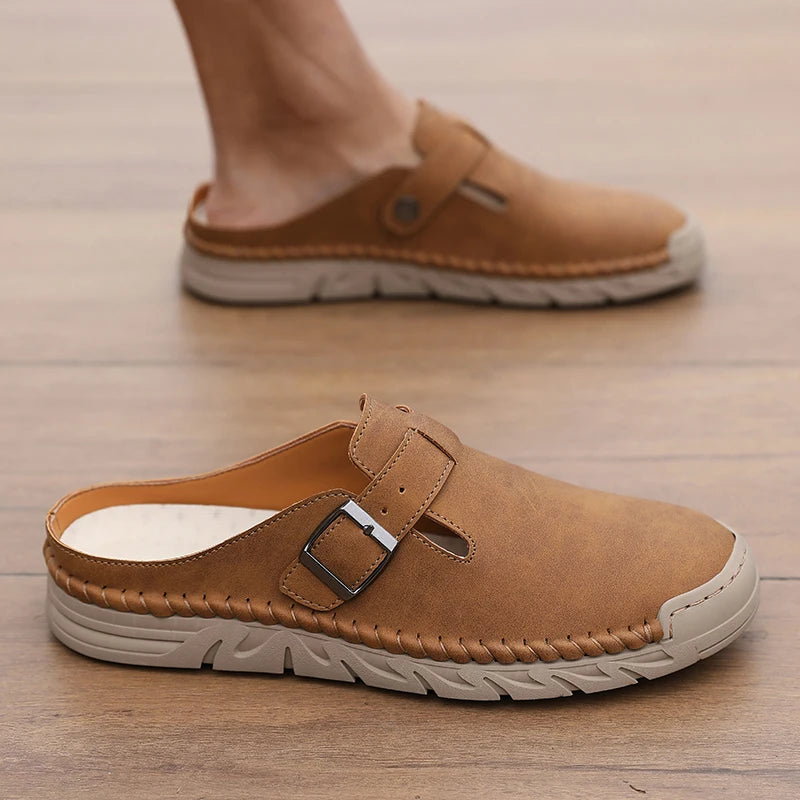 Women's Closed-Toe Anti-Slip Flat Slippers – Indoor & Outdoor Flat Slippers Axl