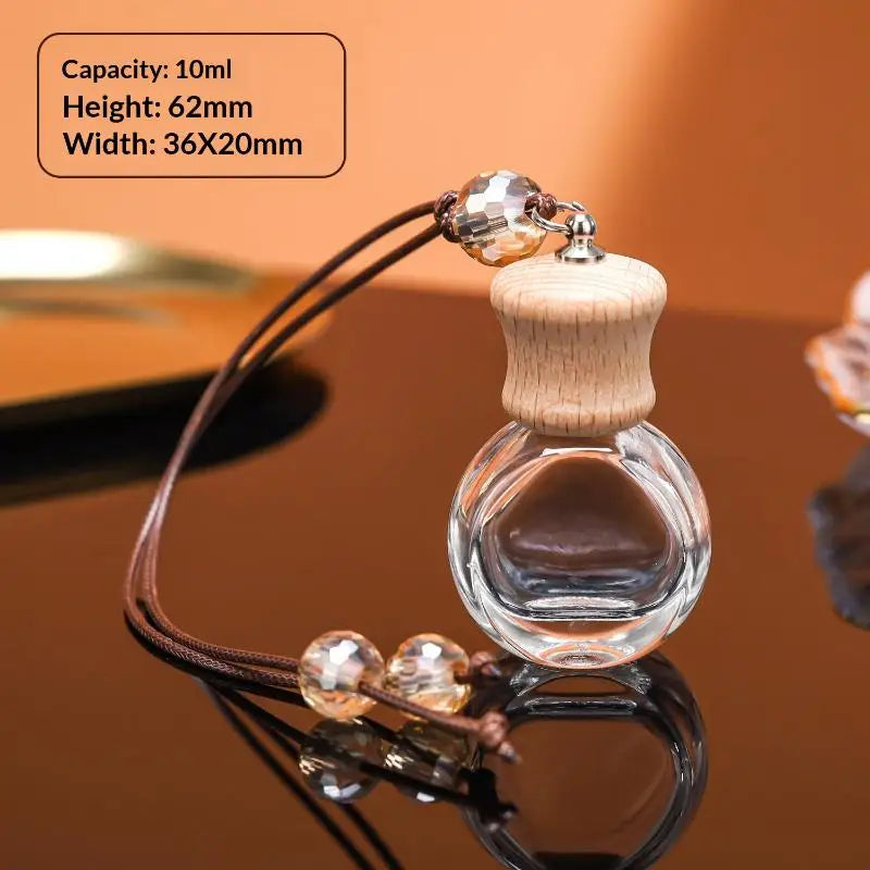 Glass Essential Oil Diffuser Bottle – Hanging Car Aroma Vial Aroma Diffuser Bottle Axl A5