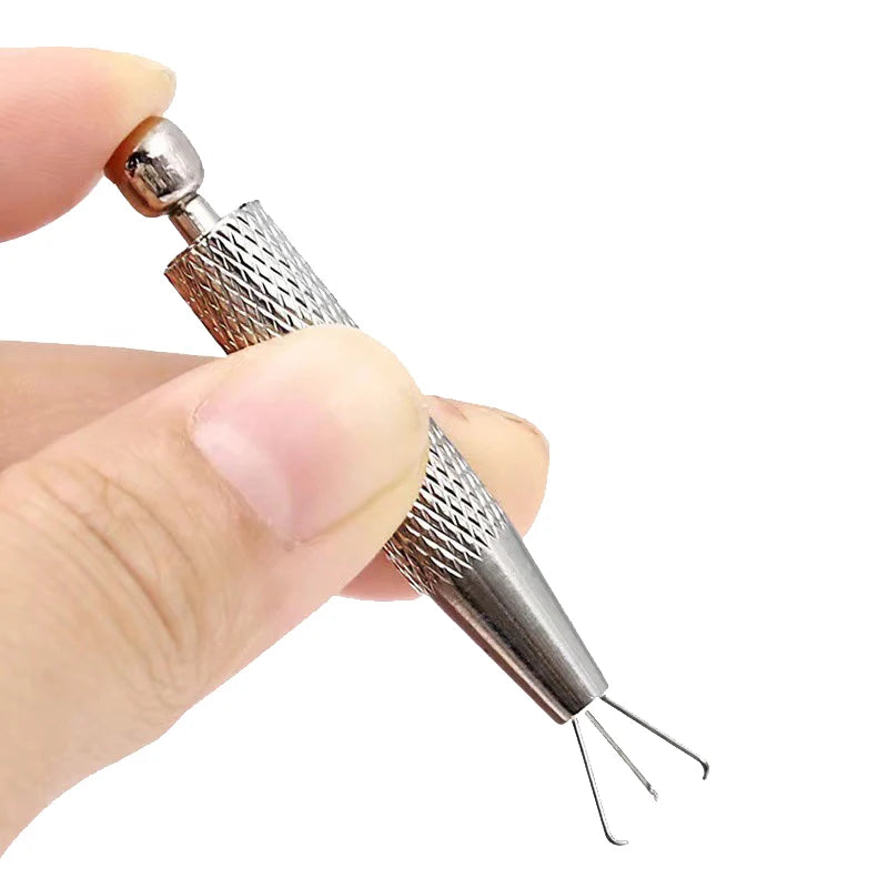 4-Claw Stainless Steel Jewelry Bead & Gem Pick-Up Grabber Tool Jewelry Pick-Up Tool Axl