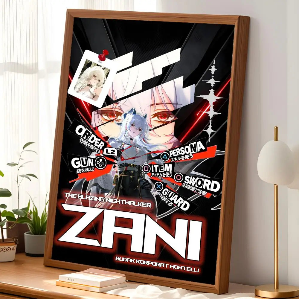 Game Zani Self-Stick HD Wall Art Poster – Waterproof Decor Wall Art Poster Axl