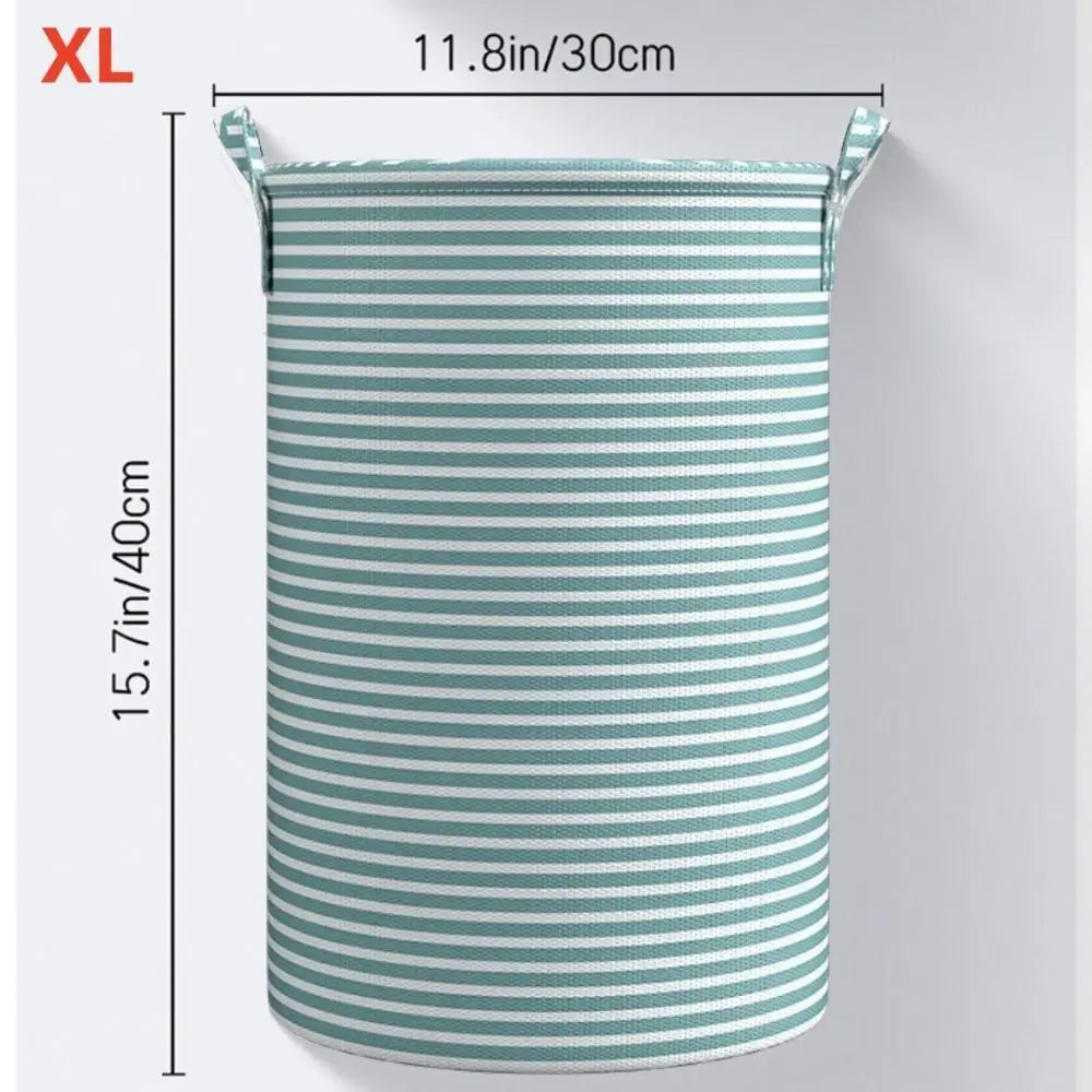 Foldable Cotton Linen Laundry Basket – Large Capacity Storage Laundry Basket Axl