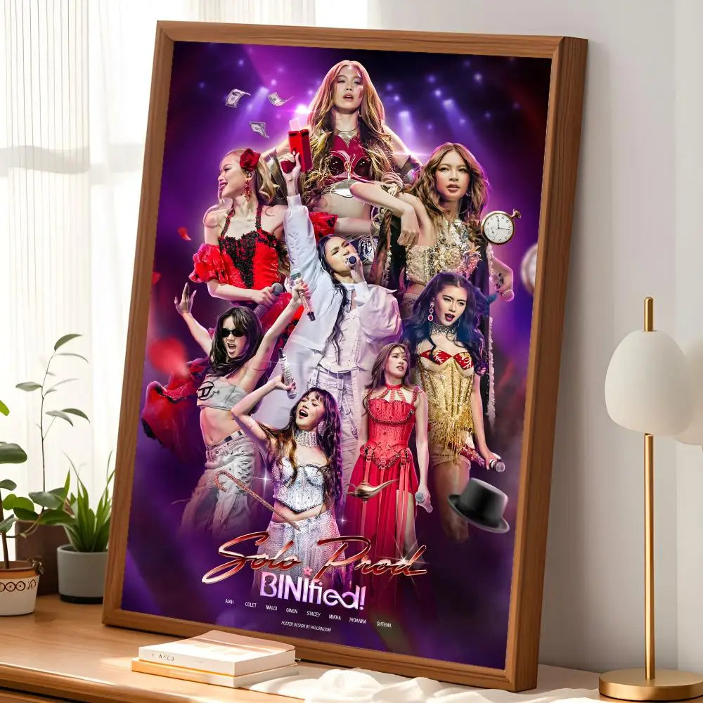 BINI Music Self-Stick Wall Poster – HD Waterproof Room Decor Wall Art Poster Axl