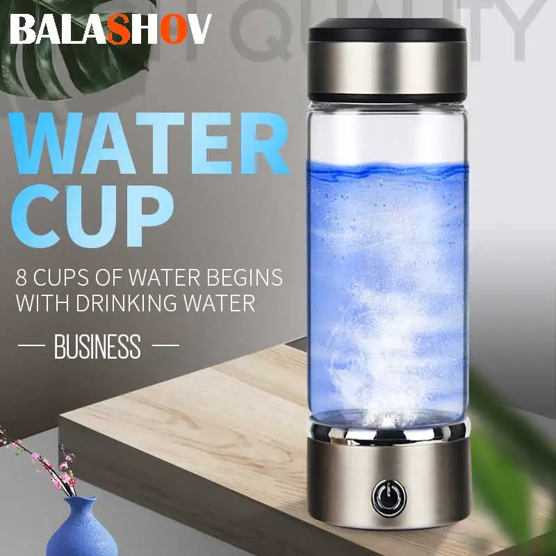 Hydrogen Water Generator Bottle – Portable Alkaline Ionizer Hydrogen Water Bottle Axl