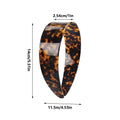 Anti-Slip Spa Headband for Women – Elastic Toothed Hair Band Spa Hair Headband Axl dark tortoise