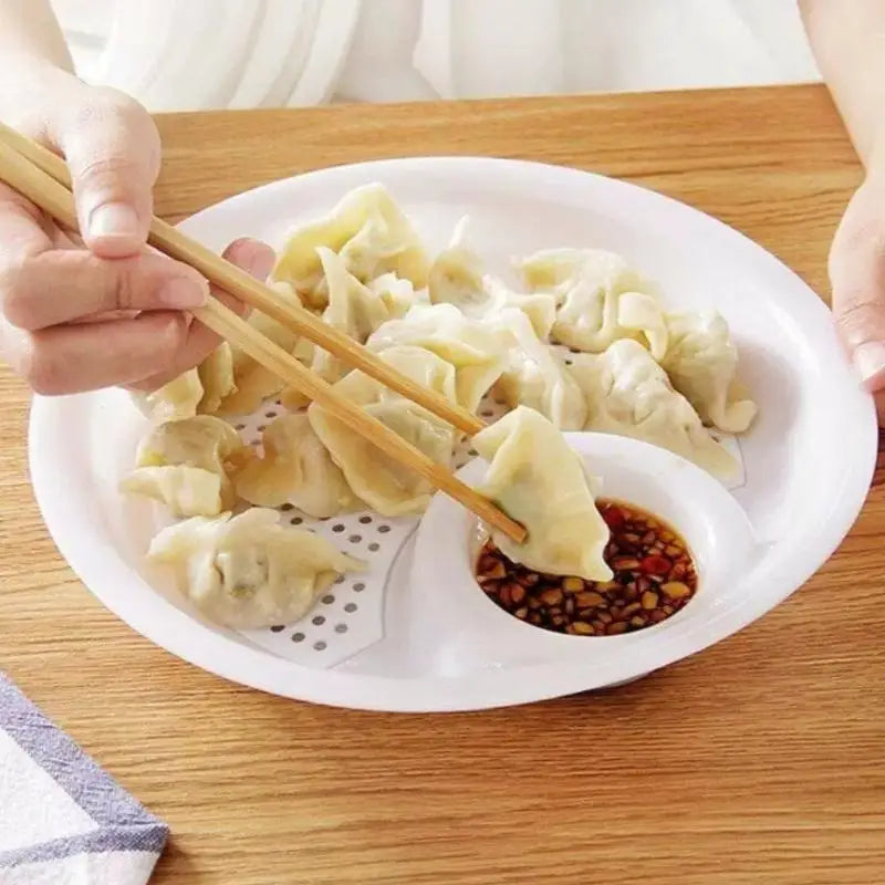 Double Layer Dumpling Drain Plate – Fruit & Veggie Draining Tray Kitchen Drain Tray Axl